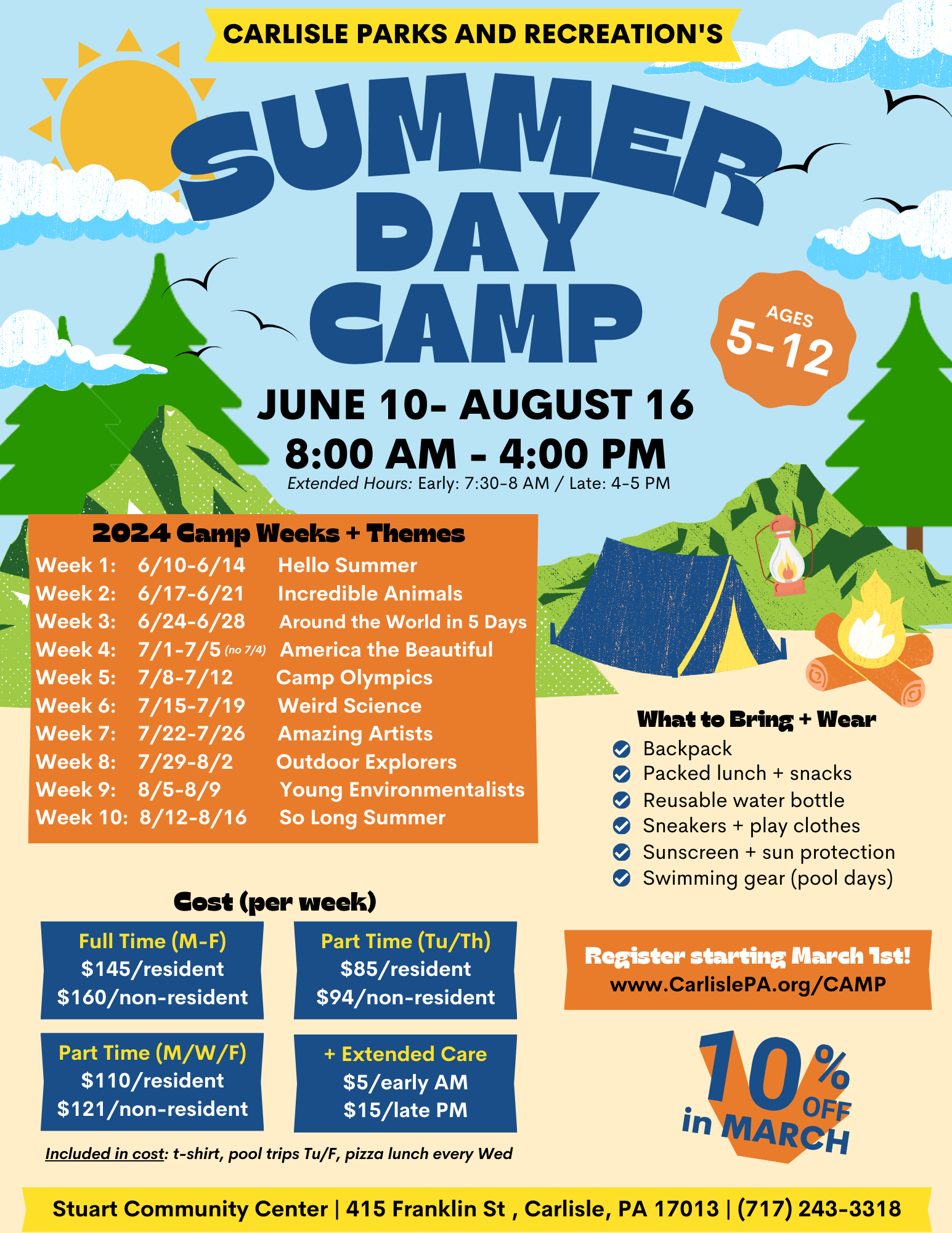 Summer Day Camp 2024 - Flyer for website